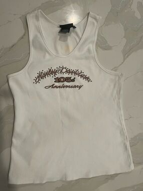 Harley-Davidson White 105th Anniversary Tank Top